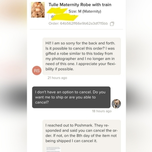 Tulle Maternity Robe with train - Picture 7 of 7